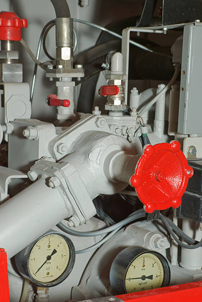 istock Fire Truck Hose valves 91831348