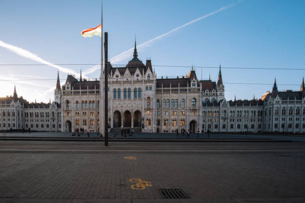 istock Newly renovated magnificent Budapest Parliament in Kossuth Square, Hungary 918318492