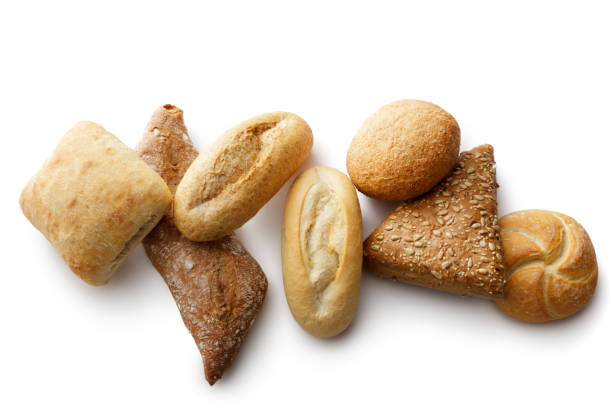 istock Bread: Variety of Buns Isolated on White Background 918318834