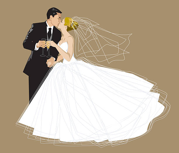 Cocktail de mariage - Illustration vectorielle