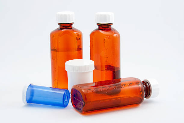 istock Variety of Medicine bottles 91832502