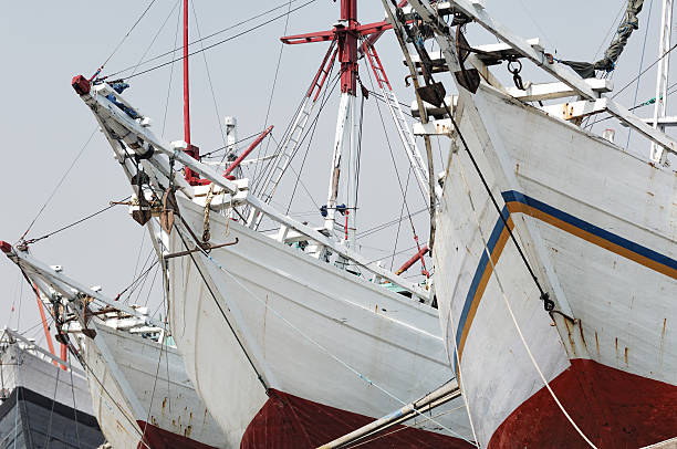 istock schooners at sunda Kelapa 91832644