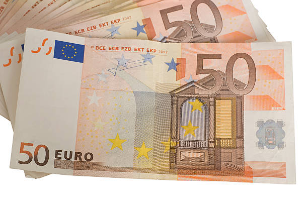 istock Fan of 50 Euro bank notes 91833119