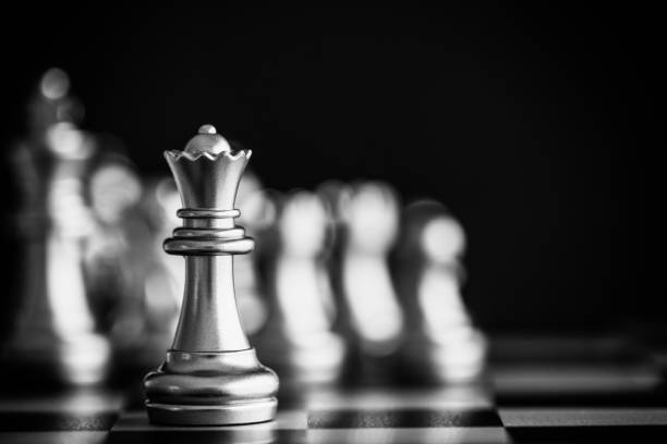 Strategy chess battle Intelligence challenge game on chessboard. Success the strategy concept. Chess business leader and success idea. Chess strategy game business competition success play.