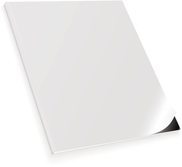 istock Blank cover page of magazine on white background 91833932