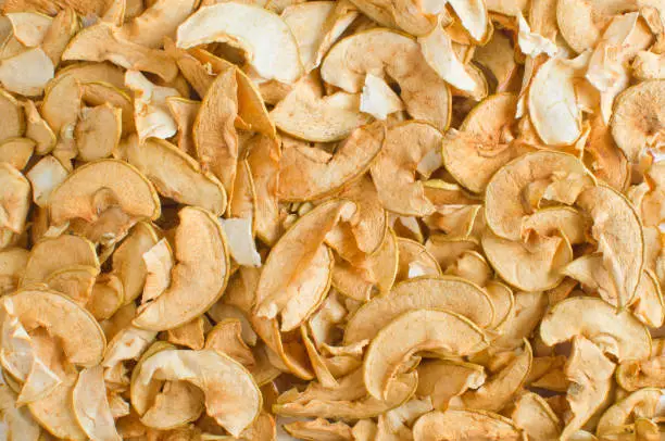 Photo of dried slices of apples