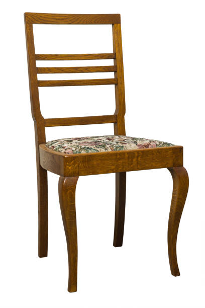 istock Vintage Art deco Chair isolated on white background 918371618