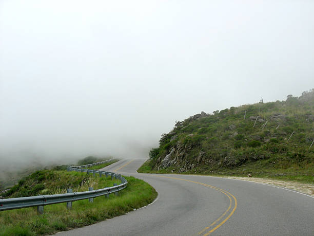 istock Road in hills against the fog 91837716