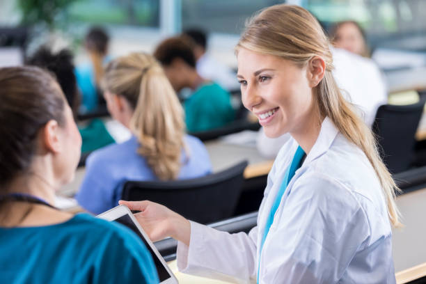 istock Young doctor attends medical conference 918377792