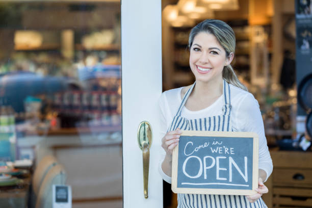 istock Portrait of confident restaurant owner 918377974