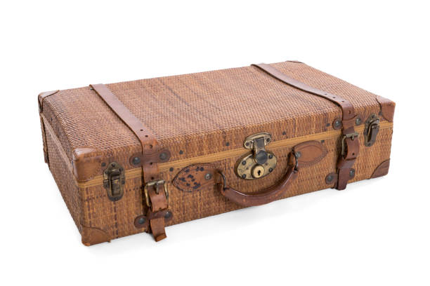 istock Vintage Rattan Suitcase 918381286