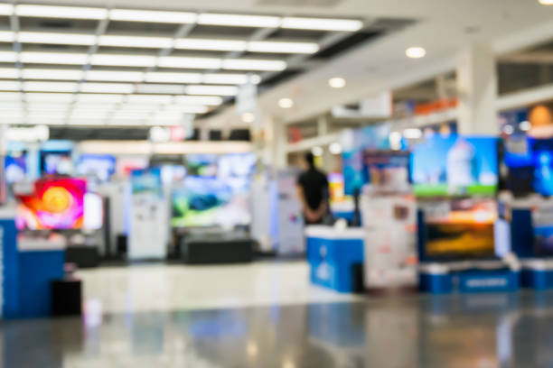istock eletronic department store with bokeh blurred background 918381550