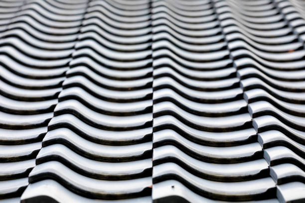 Tile roof texture background japan style