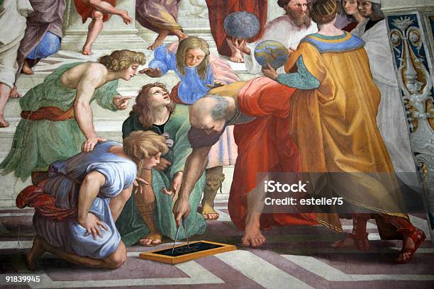 Foto de Ptolomeu E Strabo Na School Of Athens By Raphael e mais fotos de stock de Filosofia - Filosofia, Platão - Filósofo, Aristóteles