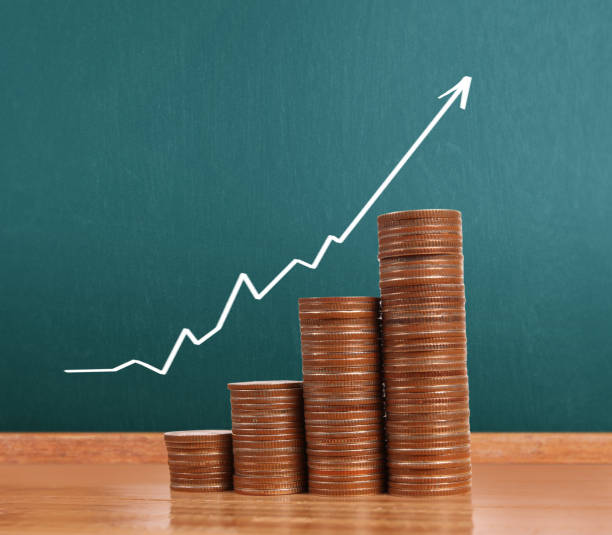 istock graph coins stock finance  business concept 918400050