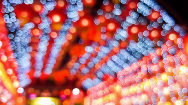 istock Abstract blurred Chinese lamp and bokeh background 918406362