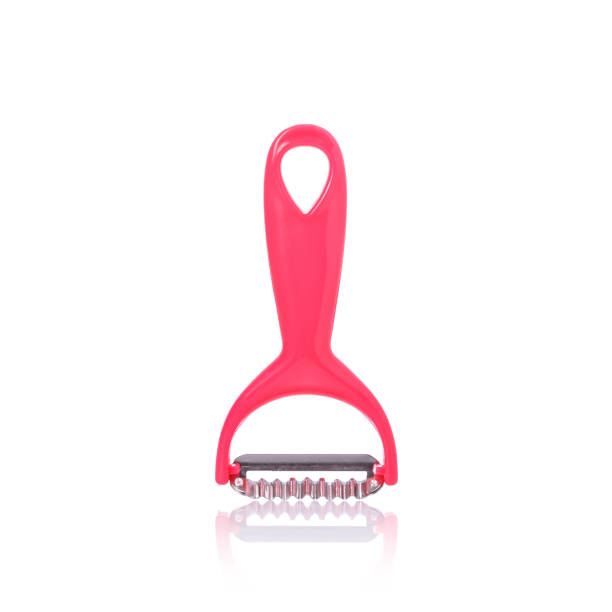 istock New pink paring knife duo slice. Studio shot isolated on white 918411080
