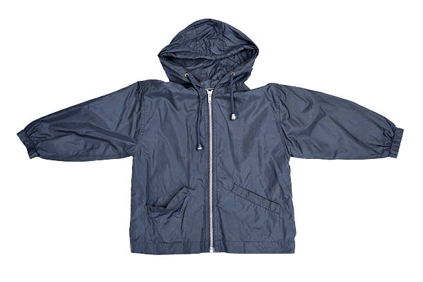 istock A picture of a black raincoat on a white background 91842379