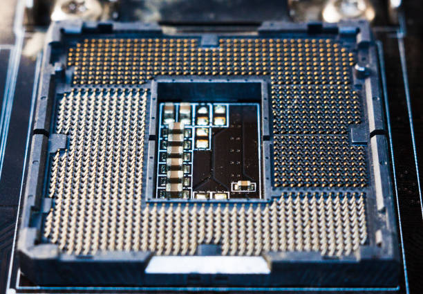 istock PC motherboard closeup, blue tone 918427352