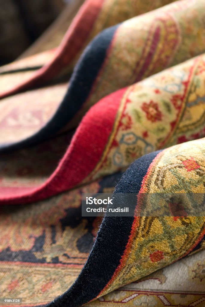 Persische Teppiche - Lizenzfrei Gemusterter Teppich Stock-Foto