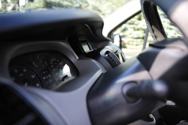 istock interior of a modern white car with heated seats 918437392