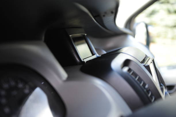 istock interior of a modern white car with heated seats 918437440