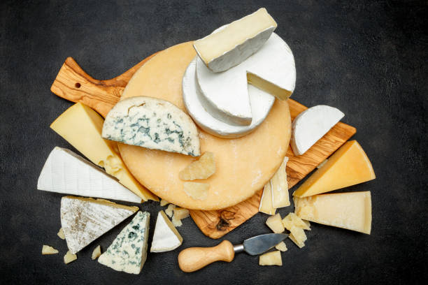 istock Various types of cheese - parmesan, brie, roquefort, cheddar 918444818