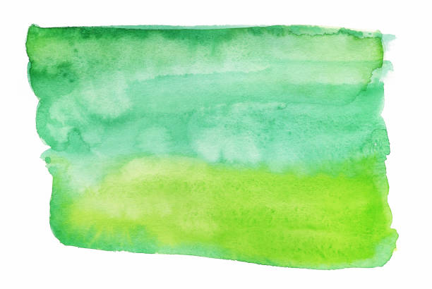 istock Hand drawn watercolor abstract blot texture colourful background painted 918447848