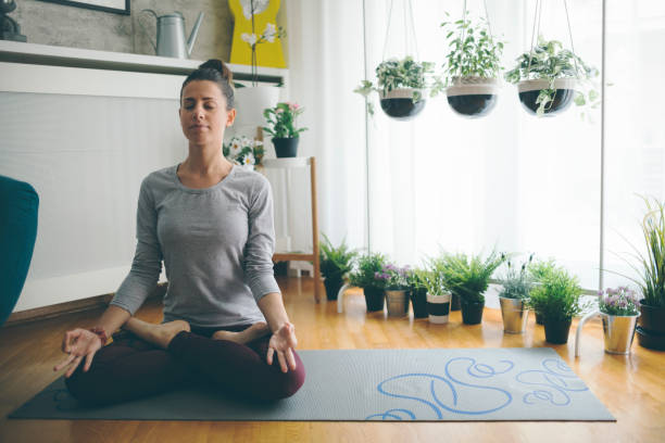 istock Yoga At Home 918451862
