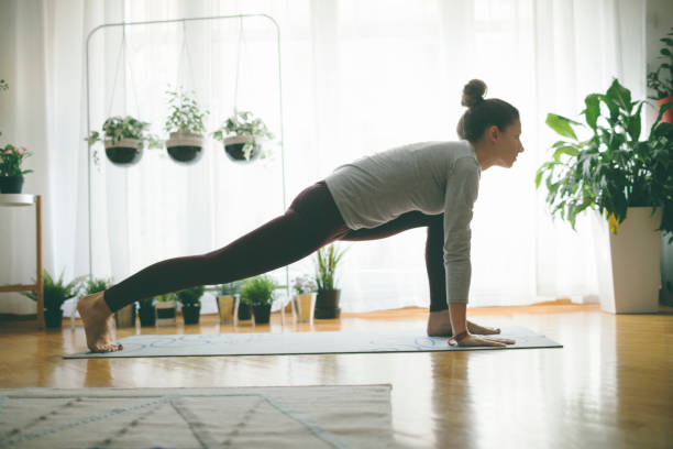 istock Yoga At Home 918455172