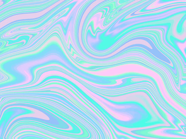 istock Holographic abstract background in pastel, neon color . Vector illustration for poster, brochure, invitation, cover book, catalog. 918457868