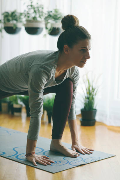 istock Yoga At Home 918458388