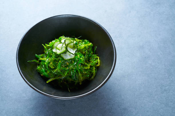 istock Algae salad with cucumber sesame and soya 918469978