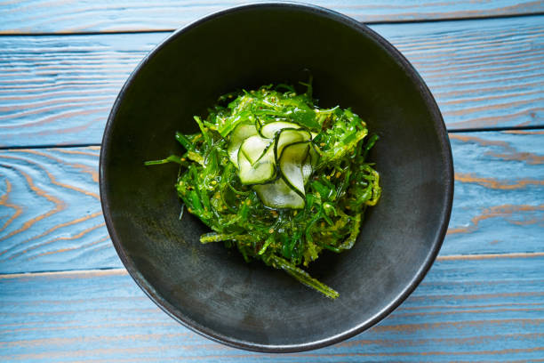 istock Algae salad with cucumber sesame and soya 918470170