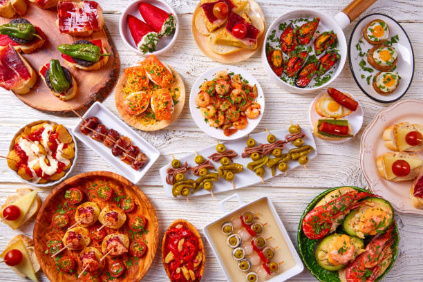 istock Tapas mix and pinchos food from Spain 918470704