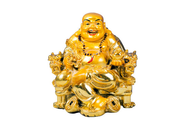 God of Wealth God of Wealth (Caishen) is the Chinese god of prosperity worshipped in the Chinese folk religion and Taoism. Isolated on white background. hotei the god of happiness stock pictures, royalty-free photos & images