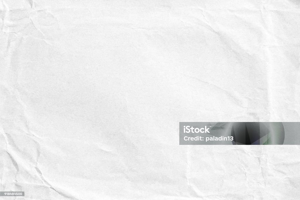Paperrambled Paper Crumpled White Paper Texture Stock Photo - Download Image Now ...