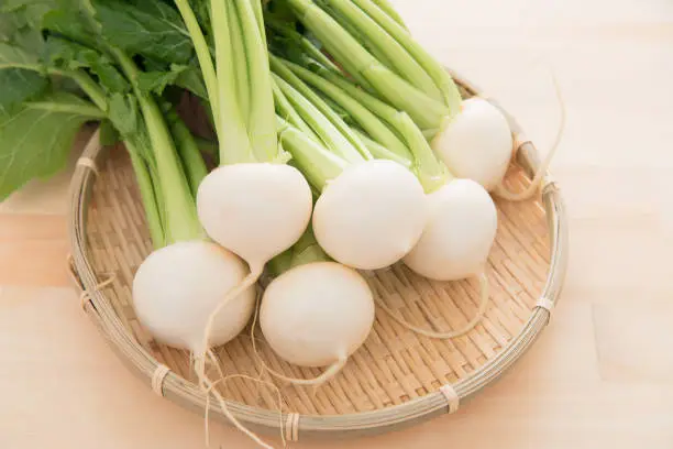 Raw white turnip