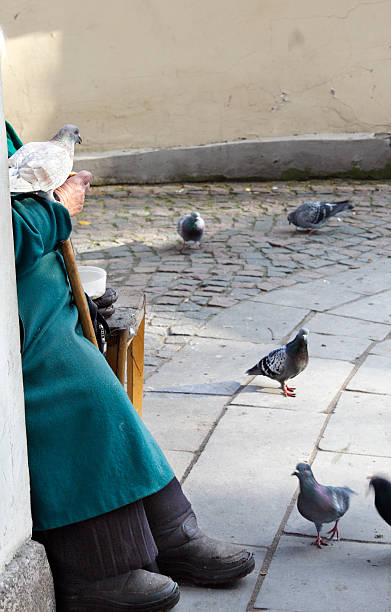 istock Destitute old woman 91849743