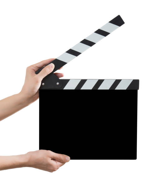 istock Movie Slate board in hand isolated 918501942