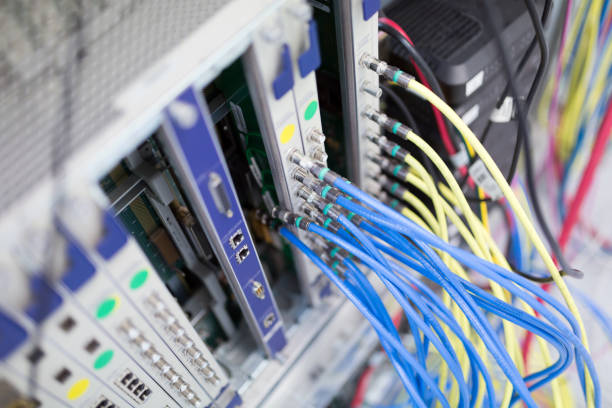 istock Picture of professional networking hardware used by isps 918504794