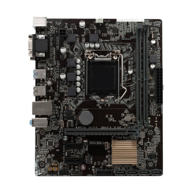 istock Modern, new, motherboard isolated on white background 918505008