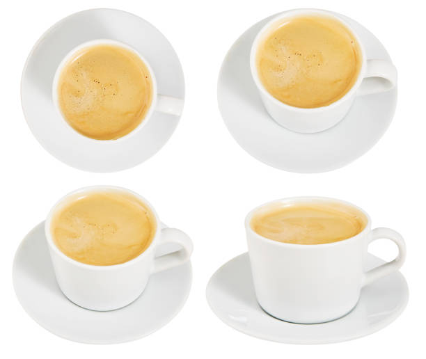 istock Coffee with milk. set. Cup. An invigorating drink. Breakfast. Morning. Isolated. For your design. 918506000