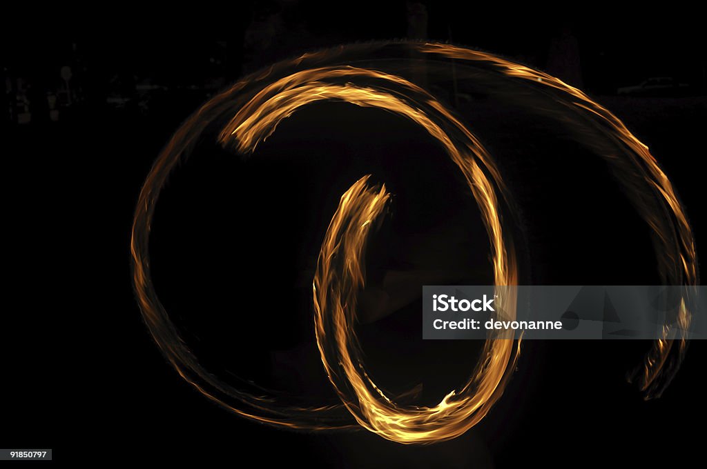 Fire Loop Design Fire Loop Stock Photo - Download Image Now - Black Color, Blurred ...