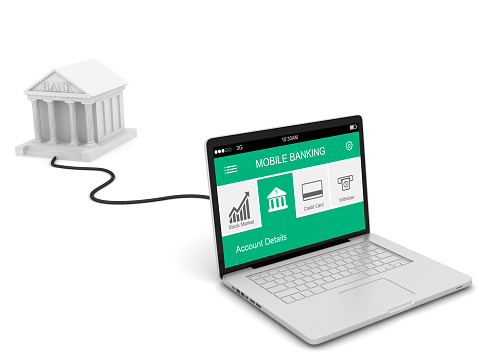 E-banking online electronic banking computer laptop
