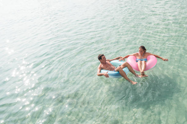 istock Senior couple enjoy sea water 918517916