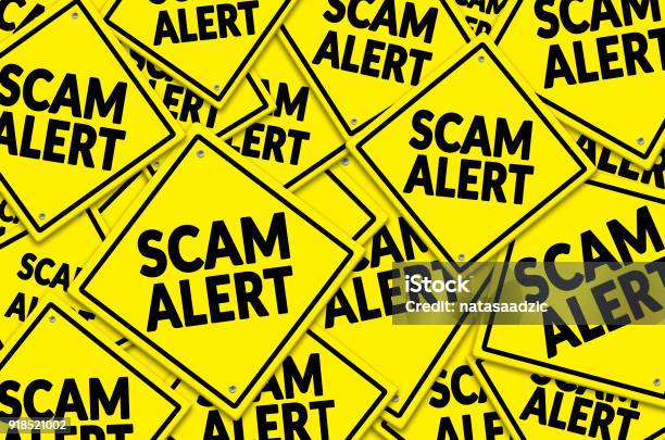 Scam Alert Stock Photo - Download Image Now - White Collar Crime, Alertness, Fraud