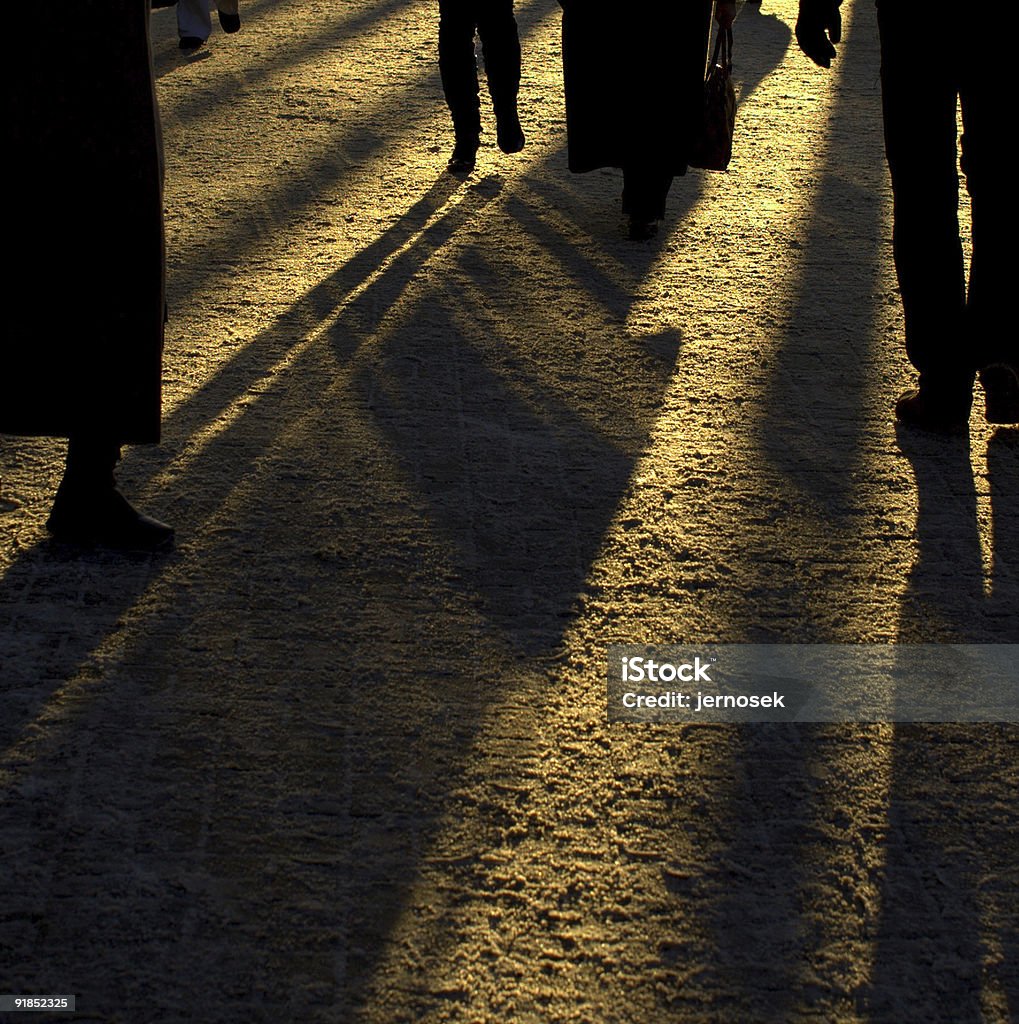 Der Schatten greifen Personen - Lizenzfrei Aktivitäten und Sport Stock-Foto