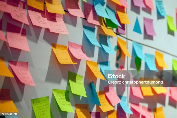 Project Planning Stock Photo - Download Image Now - Adhesive Note, Brainstorming, Creativity