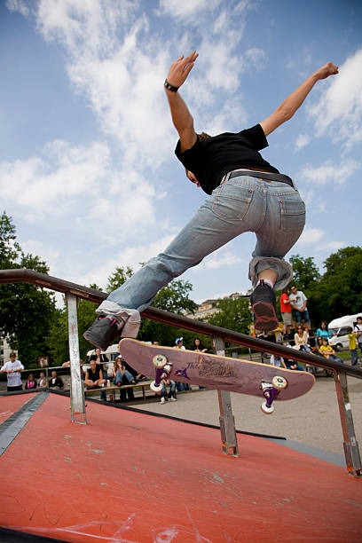 Skate contest in Geneva 2006 stock photo
